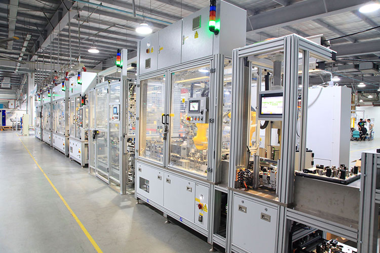 Borstlös rotorproduktion enstaka maskin